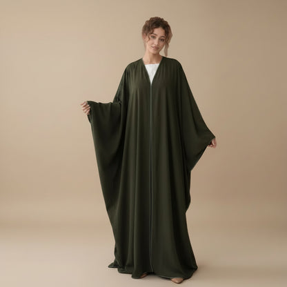 Muslim Women Nida Cardigan Open Abaya Dress - Modest Fashion - #261193