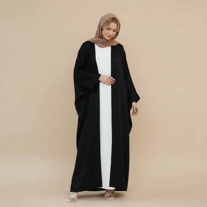 Bronzing Muslim Women Cardigan Open Abaya Dress