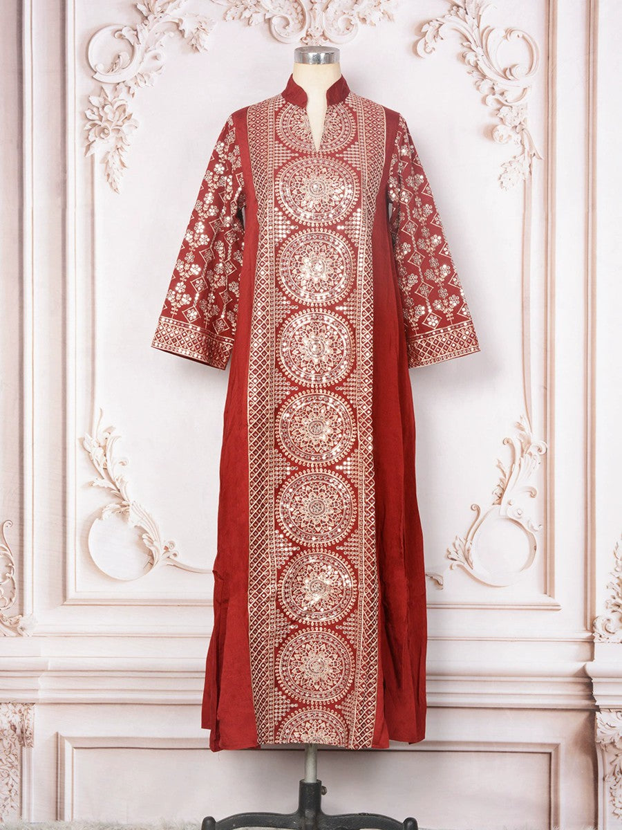 فستان قفطان عربي من الشرق الأوسط بترتر العيد #25397