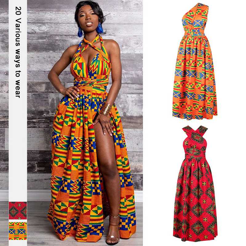 20 Ways To Wear Backless Printed African Dresses Women Clothing