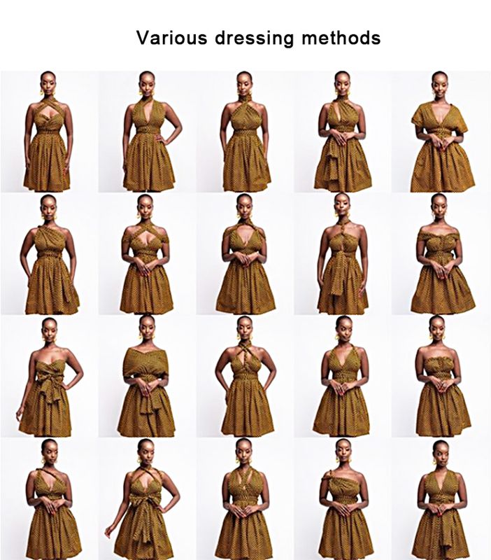 20 Ways To Wear Backless Printed African Dresses Women Clothing