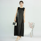 Eid 2 Pieces Set Beads Open Abaya Dress, With Outer Abaya And Inner Sleeveless Dress