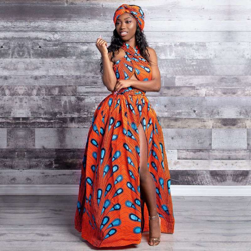 20 Ways To Wear Backless Printed African Dresses Women Clothing