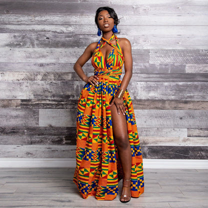 20 Ways To Wear Backless Printed African Dresses Women Clothing