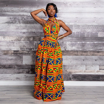20 Ways To Wear Backless Printed African Dresses Women Clothing