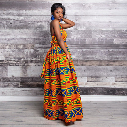 20 Ways To Wear Backless Printed African Dresses Women Clothing