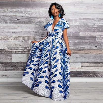 20 Ways To Wear Backless Printed African Dresses Women Clothing