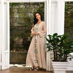 Sequins Embroidery Evening Party Women Kaftan Caftan Dress