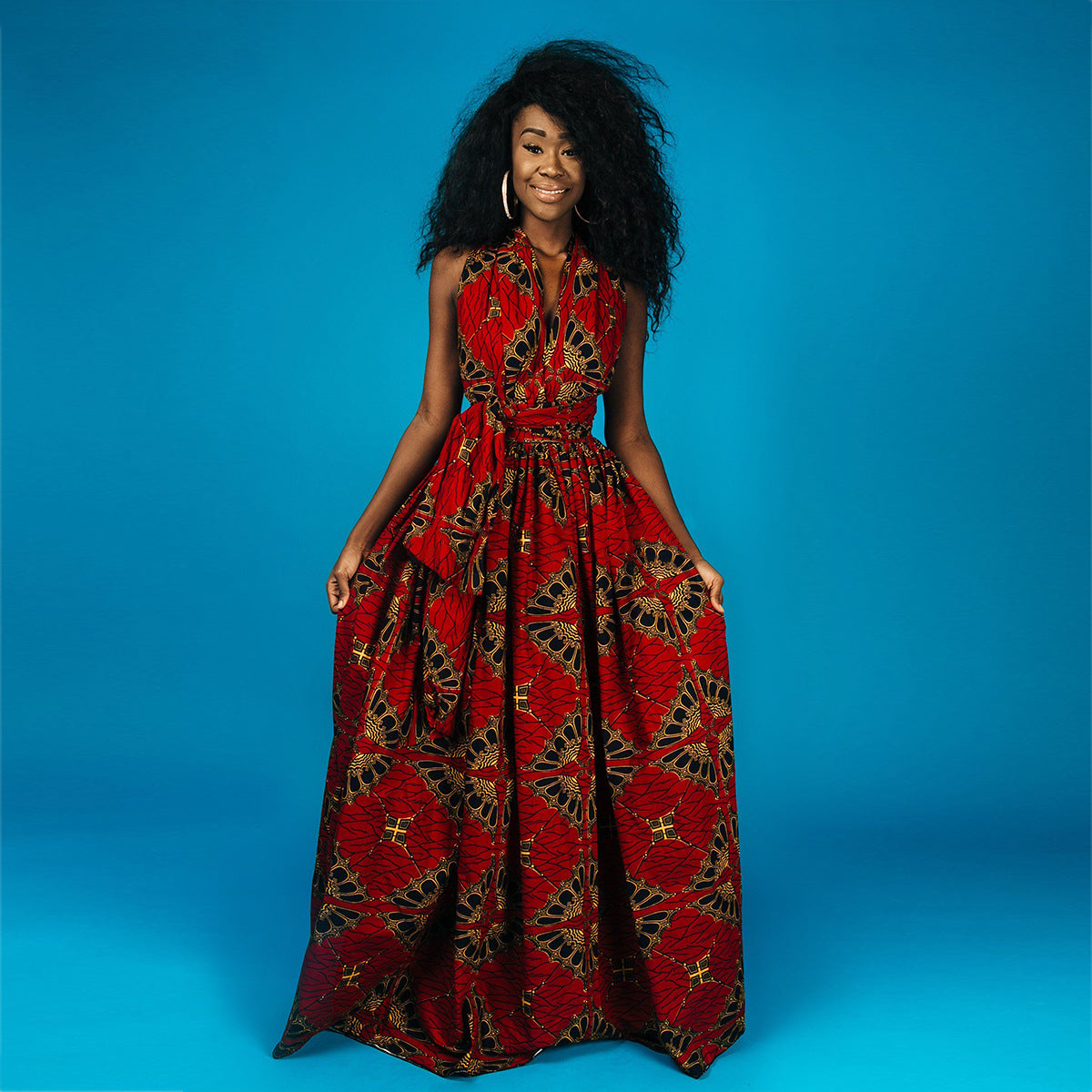 20 Ways To Wear Backless Printed African Dresses Women Clothing