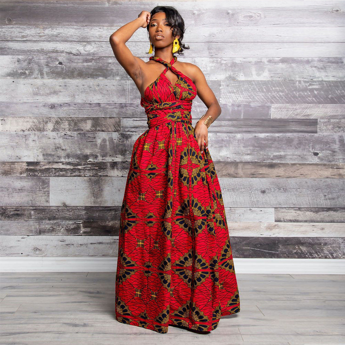 20 Ways To Wear Backless Printed African Dresses Women Clothing