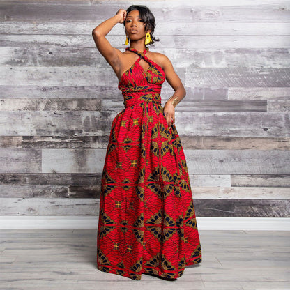 20 Ways To Wear Backless Printed African Dresses Women Clothing