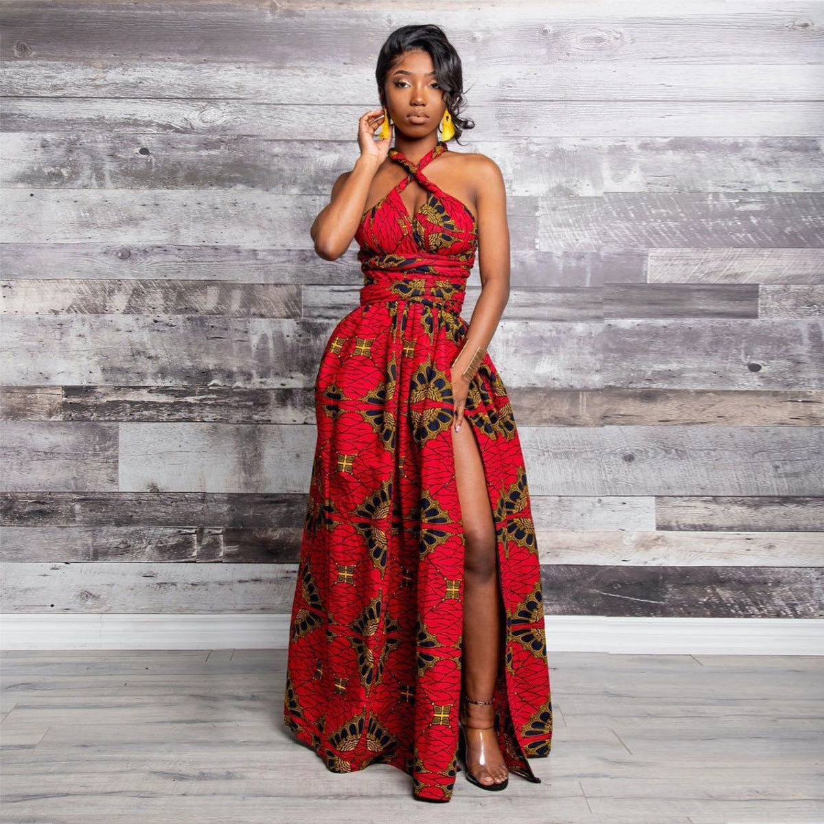 20 Ways To Wear Backless Printed African Dresses Women Clothing