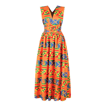 20 Ways To Wear Backless Printed African Dresses Women Clothing