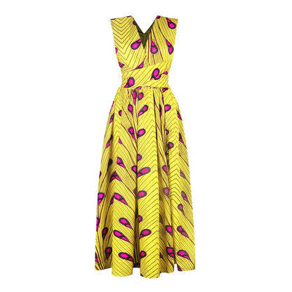 20 Ways To Wear Backless Printed African Dresses Women Clothing