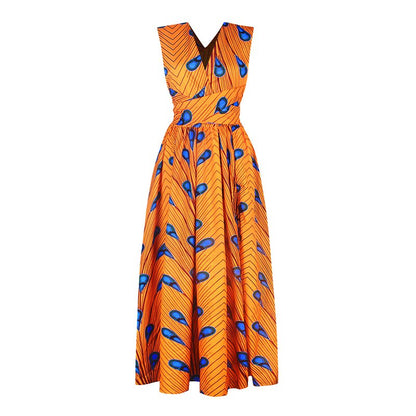 20 Ways To Wear Backless Printed African Dresses Women Clothing
