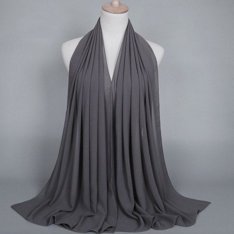 35 Color Options Muslim Women Chiffon Hijab Scarf