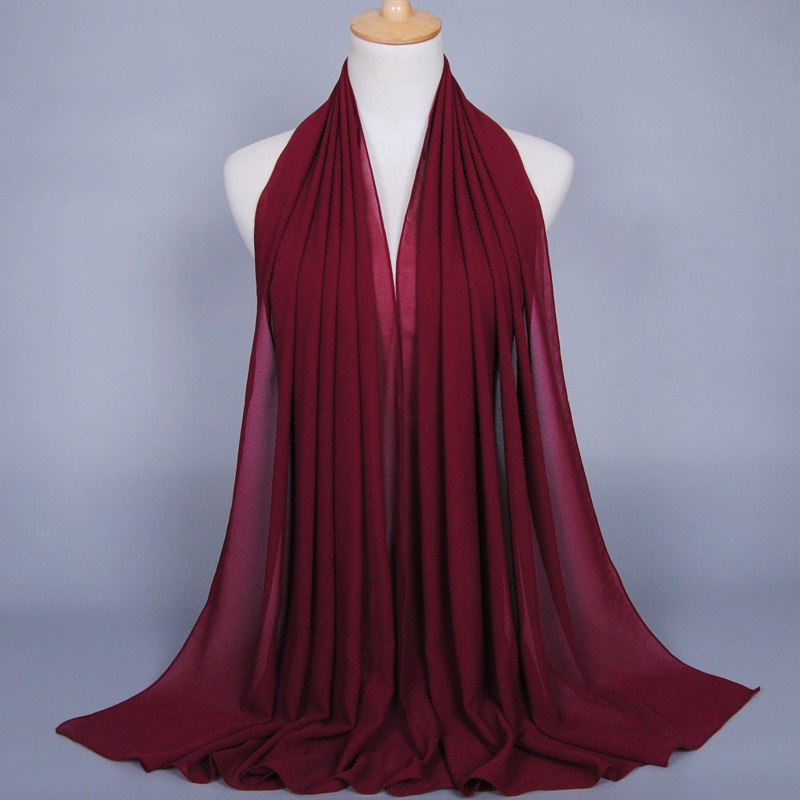 35 Color Options Muslim Women Chiffon Hijab Scarf