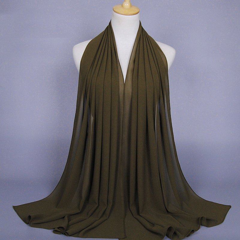 35 Color Options Muslim Women Chiffon Hijab Scarf