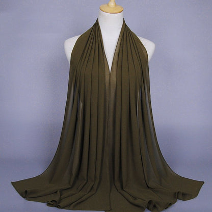 35 Color Options Muslim Women Chiffon Hijab Scarf