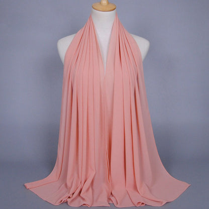35 Color Options Muslim Women Chiffon Hijab Scarf