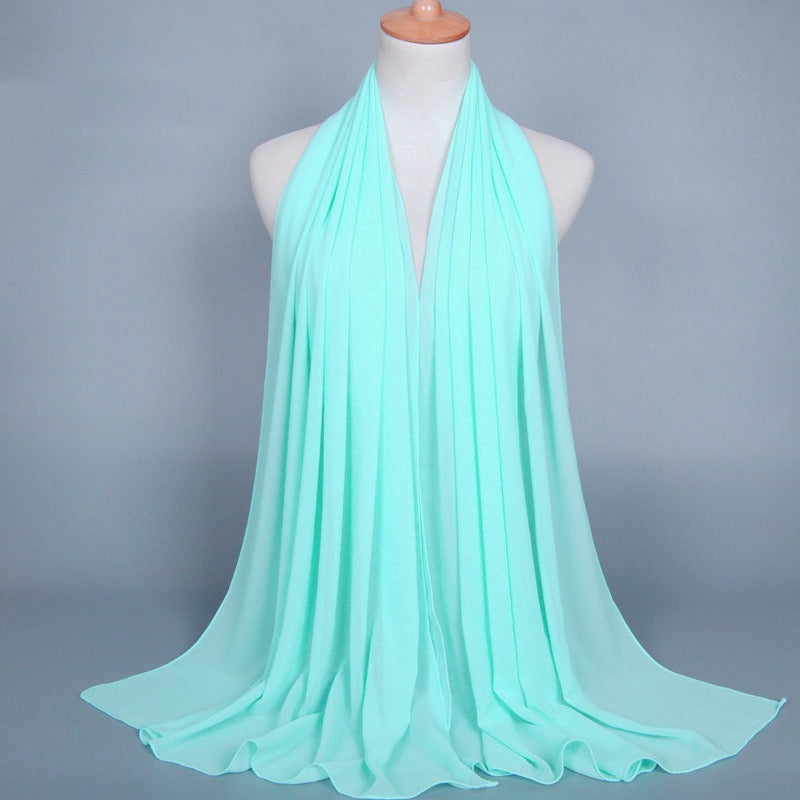 35 Color Options Muslim Women Chiffon Hijab Scarf