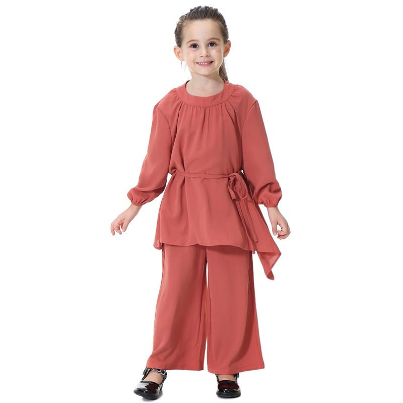 Middle East Arab Girl Clothing Set Blouse Tops And Pants