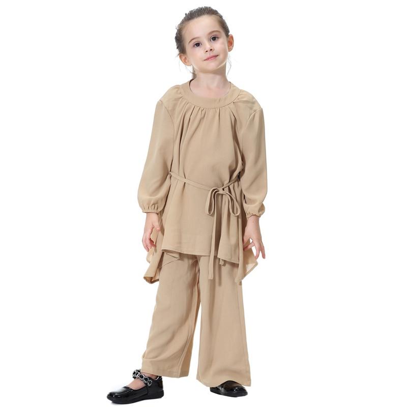 Middle East Arab Girl Clothing Set Blouse Tops And Pants